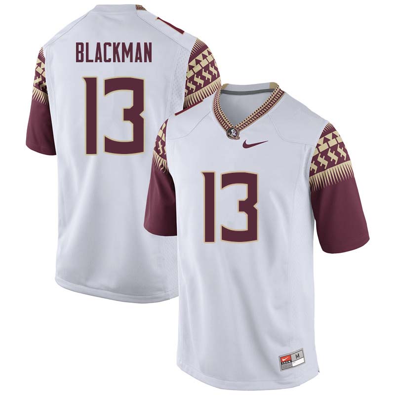 Men #13 James Blackman Florida State Seminoles College Football Jerseys Sale-White